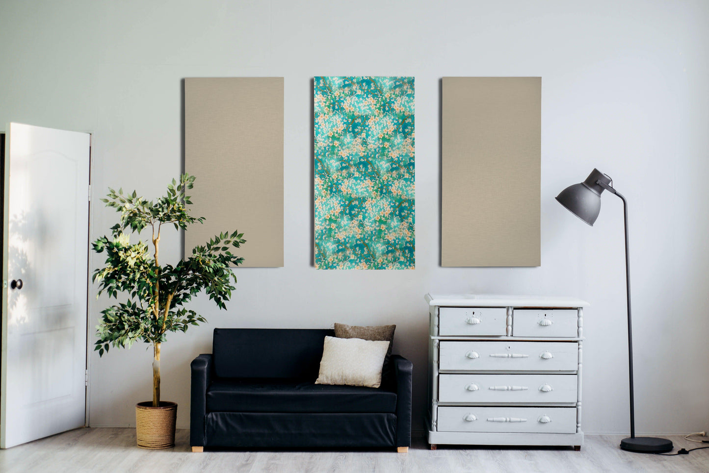 XL Naturel Linnen Akoestisch Paneel - NoviSono