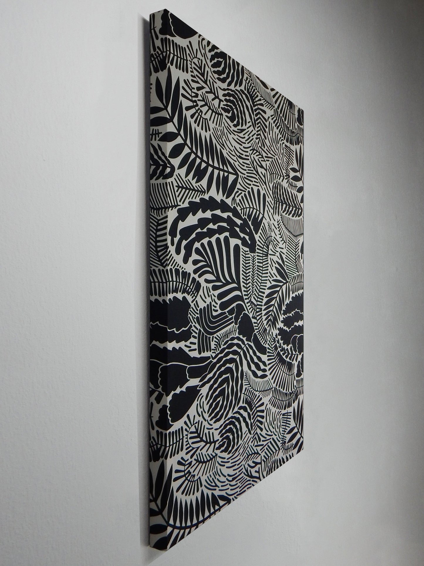 Junglemotief akoestisch wandpaneel