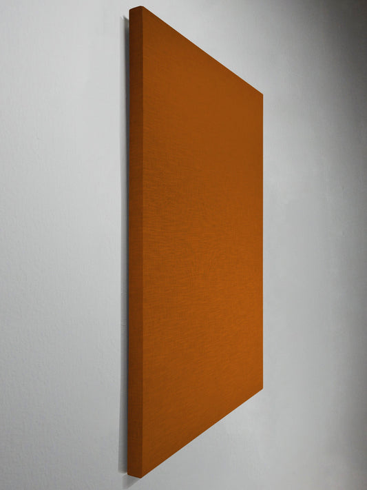 Linkerzijde saffraan linnen akoestisch wandpaneel