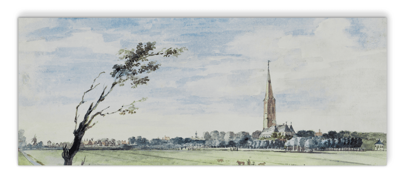 Het dorp 's-Gravezande - Aert Schouman - NoviSono