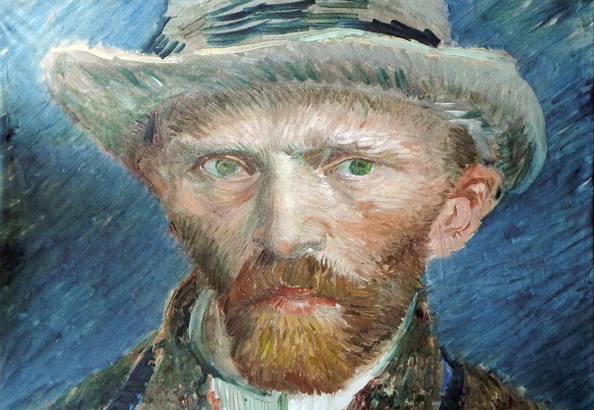 Akoestisch wandpaneel van Gogh zelfportret