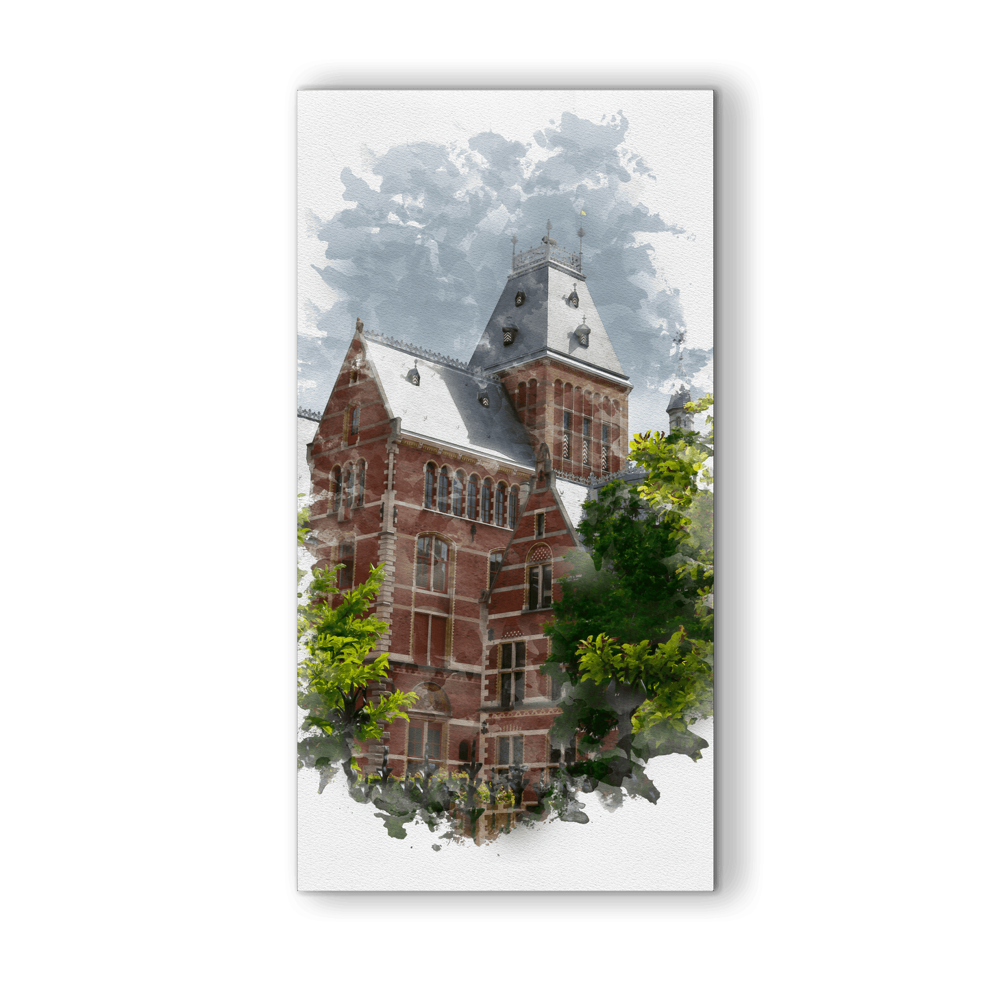 Akoestisch kunstpaneel met Rijksmuseum van Pierre Cuypers